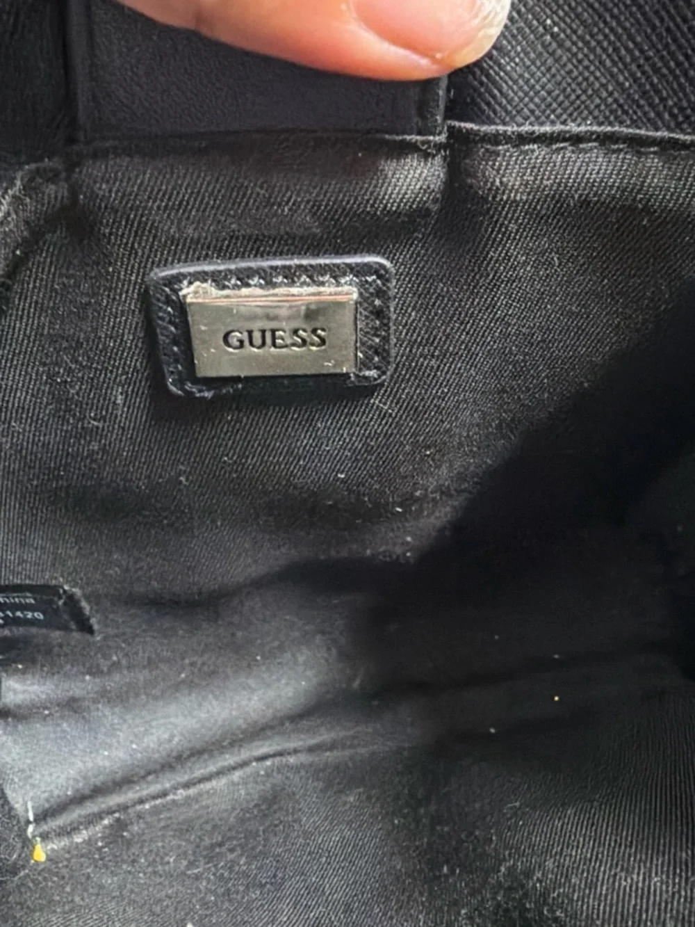 GUESS Black Logo Handle Tote